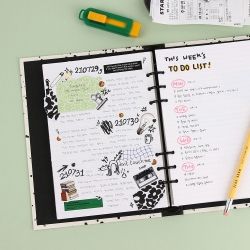 [A5] 6-Ring Jumbo Refill 7mm Line Paper 