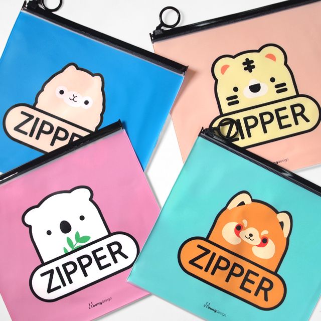 Lovely Animal Zipperbag - Medium