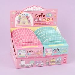 Sanrio Cafe Random keyring Deco Stand (12pcs)