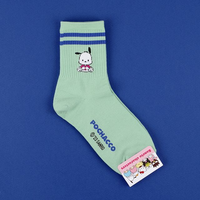Sanrio Band Long socks, One Size 220-260mm - Pochacco