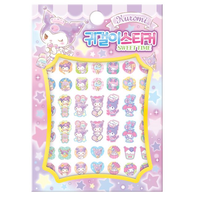 쿠로미 스윗타임 귀걸이 스티커