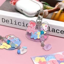 DIY Acrylic key ring, Random