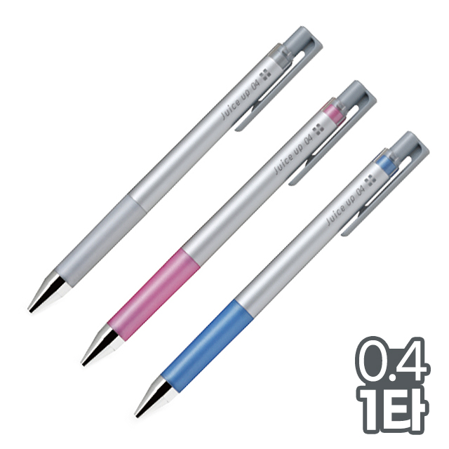 쥬스업 젤잉크 메탈릭볼펜 0.4mm (5개 1타)