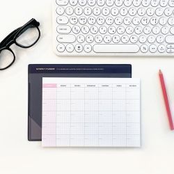 Monthly Desk Pad A5, Undated 