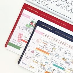 Monthly Desk Pad A5, Undated 