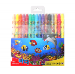 Sea Color Pencil Twist-up 16 Colors