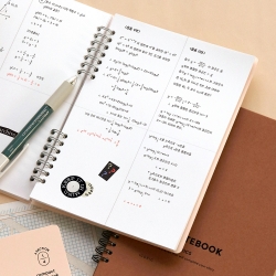 Compact A5 Math Exercise Book with 4 Column 