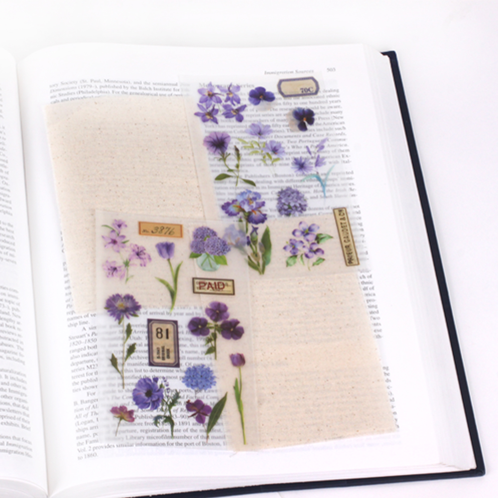 Rub-on Sticker_Botanical Purple