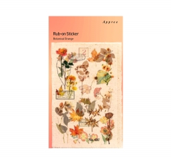 Rub-on Sticker_Botanical Orange