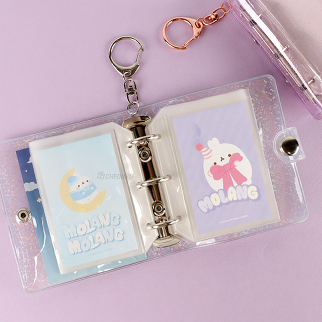 3-Rings Keyring Photo Card Album, Random