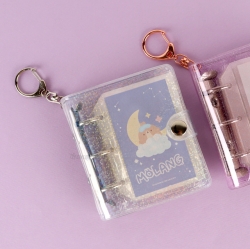 3-Rings Keyring Photo Card Album, Random