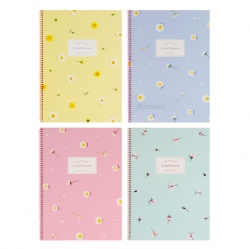 Spring Note Flower Pattern ,Set of 5pcs