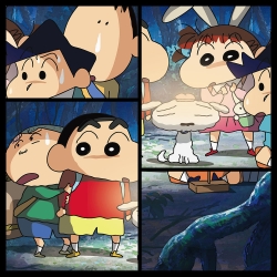 Shin Chan Jigsaw Puzzle 500 Pieces, forest exploration