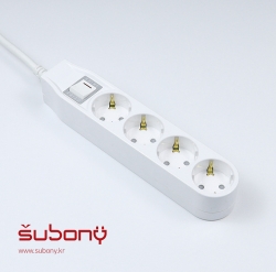 Integrated Switch Multi-Tab 4 Outlet 3M