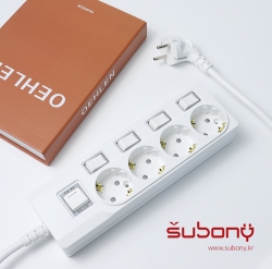Individual Switch Multi-Tab 4 Outlet 1M
