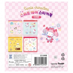 Sanrio Characters Sweet theme Sticker Book_Dessert