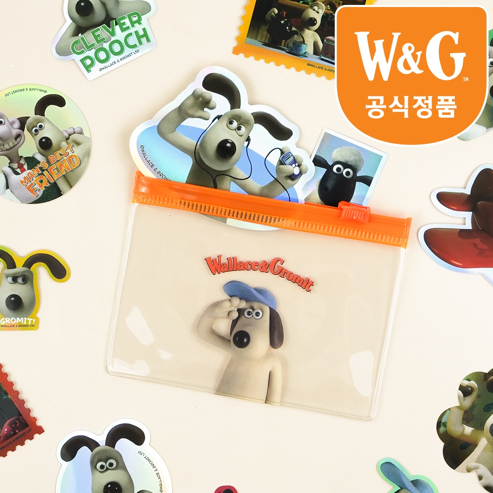 월레스와 그로밋 조각 도무송 스티커 (랜덤발송)