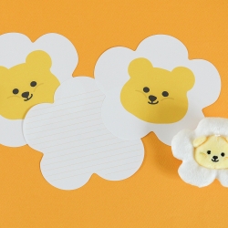 Jelly Bear shaped letter paper- 02 Thank you