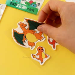 Pocket Monster Emblem Evolution Sticker, set of 24pcs