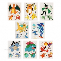 Pocket Monster Emblem Evolution Sticker, set of 24pcs
