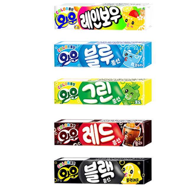 와우 풍선 껌 (15개 1세트)