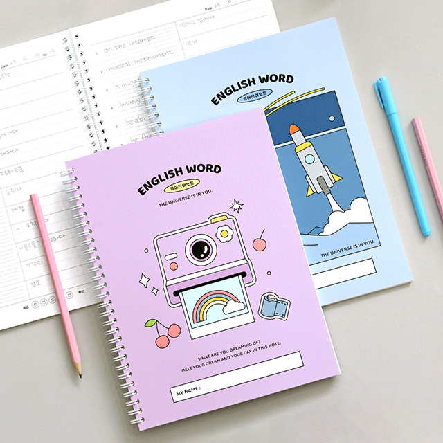 [3권 세트] 초등 학교생활 영어단어노트 (624단어 스프링)