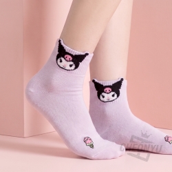 Kuromi Boucle Pastel Socks