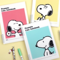 Snoopy Backside Easy-to-Write PP Notebook