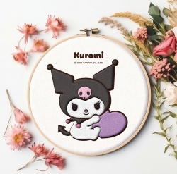  Sanrio characters kuromi Heart Cushion ( Punchfelt ) 