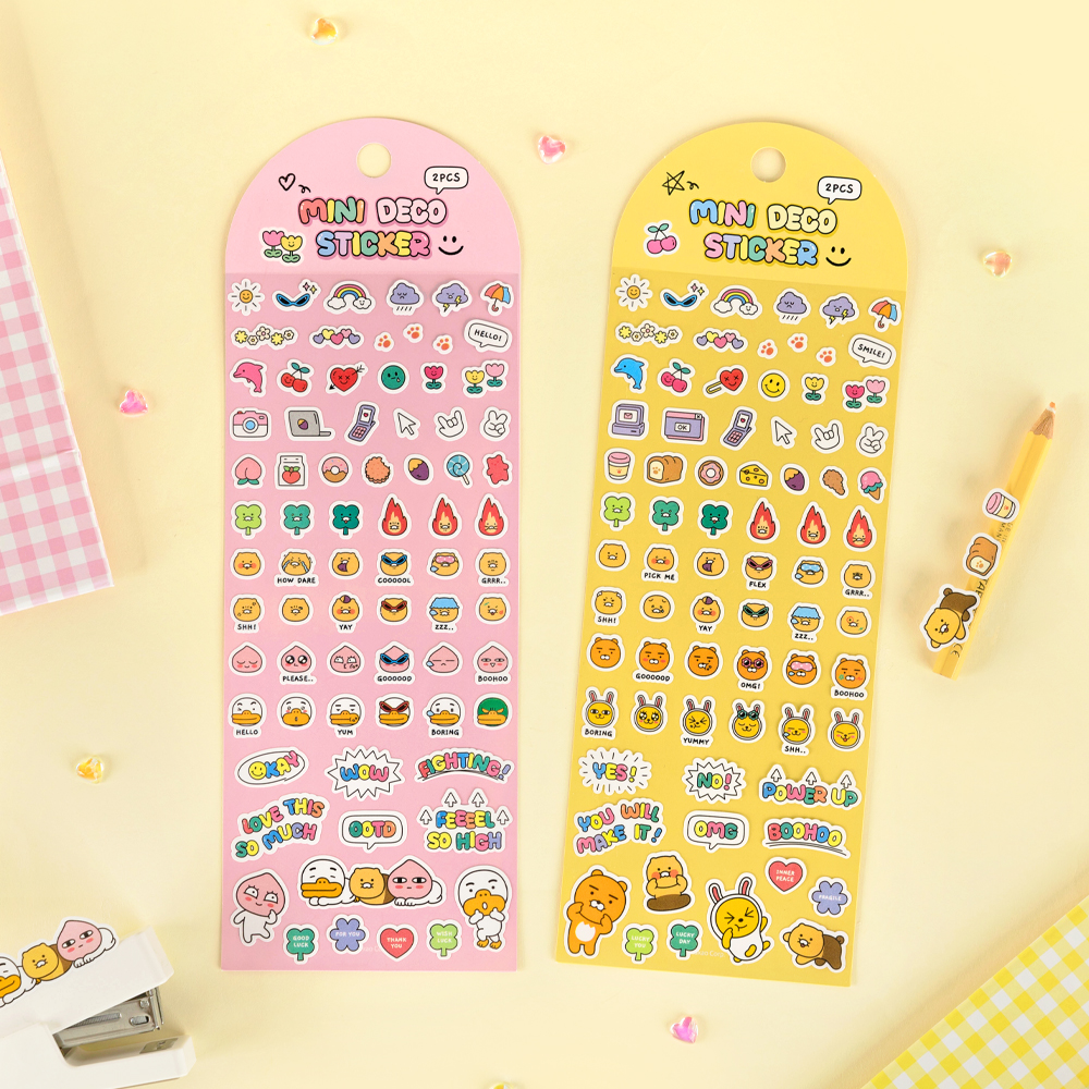 KAKAO Friends Say Cheese Mini Deco Sticker 2P Set