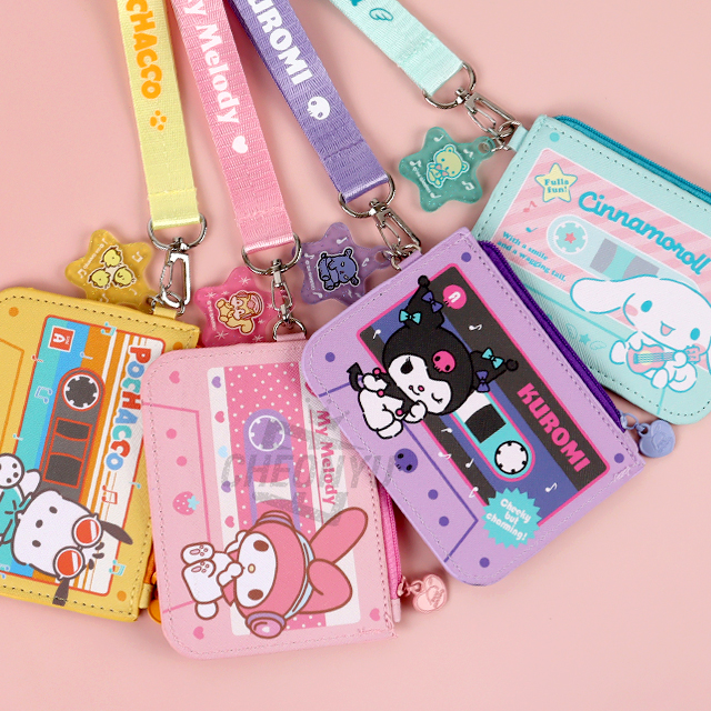 Sanrio Characters Newtro Strap Card Wallet