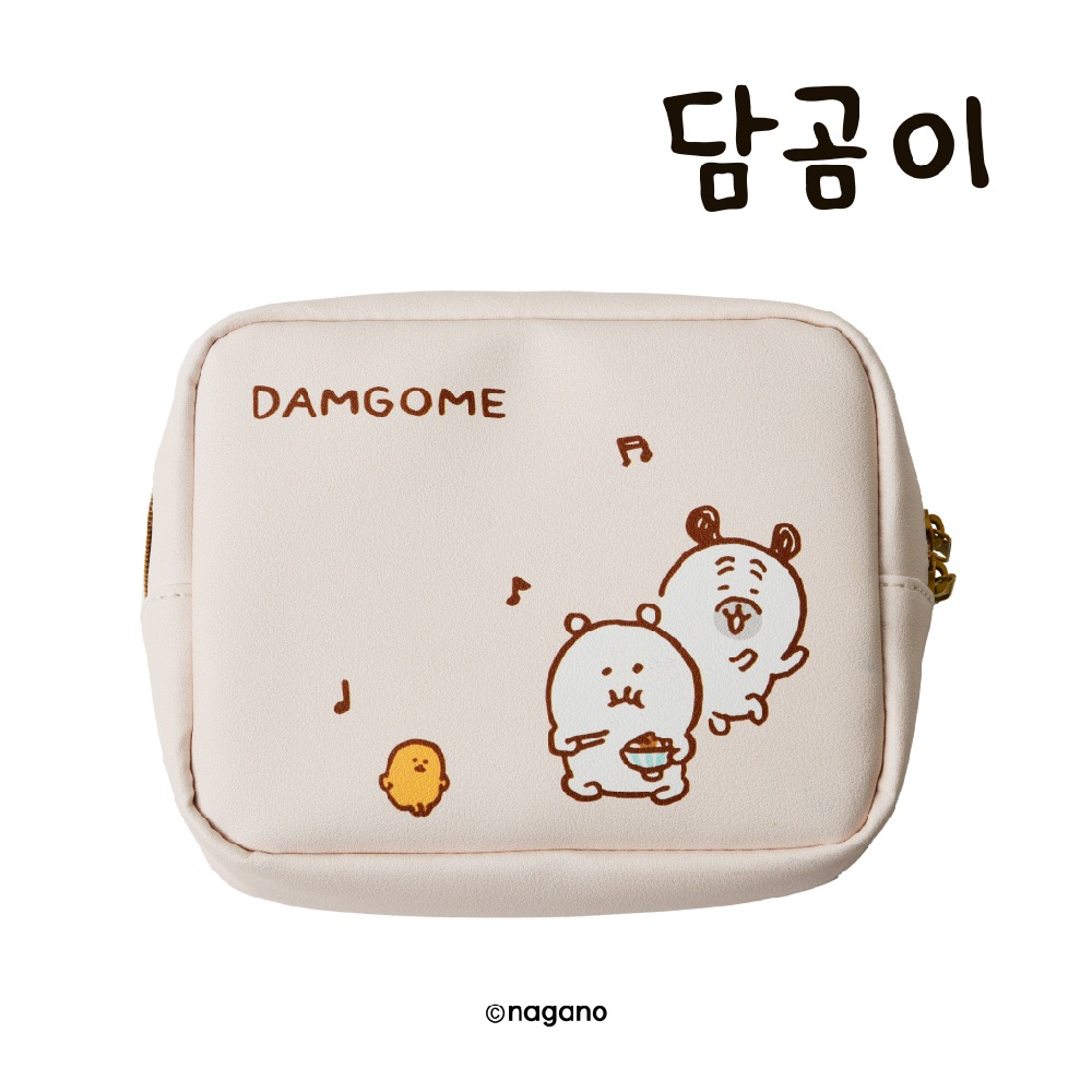 Damgome Beige Square pouch