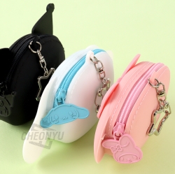Sanrio Characters Face Silicone Coin Wallet