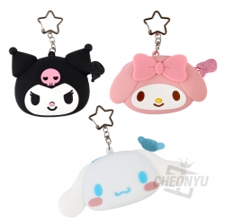 Sanrio Characters Face Silicone Coin Wallet