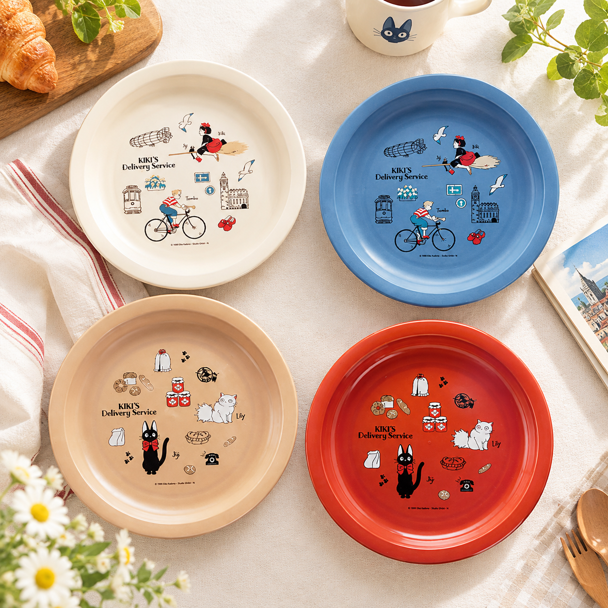 Witch Delivery Service Kiki Plate Set of 4