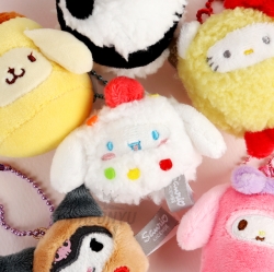 Sanrio Characters Keychain 8cm - Cinnamoroll rice ball