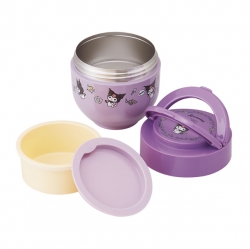 Kuromi Flower Retro Foldable Handle Type Insulation Lunch Box 540 ml