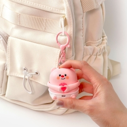 Finger heart bear keyring