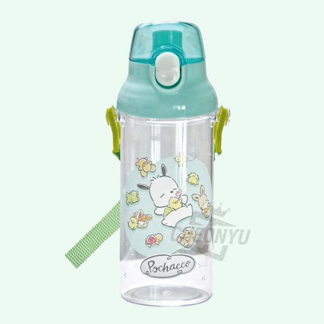Pochacco Spring Breeze One-Touch Clear Water Bottle 480ml