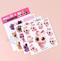 Wishcat Cutting Clear Ins Stickers , 30pcs