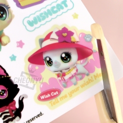 Wishcat Cutting Clear Ins Stickers , 30pcs
