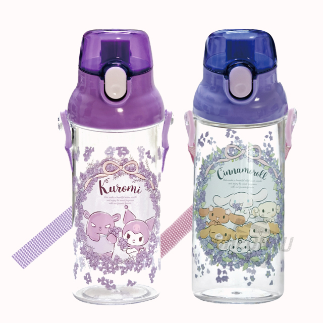 Sanrio Flower wreath One touch Clear Bottle 480ml
