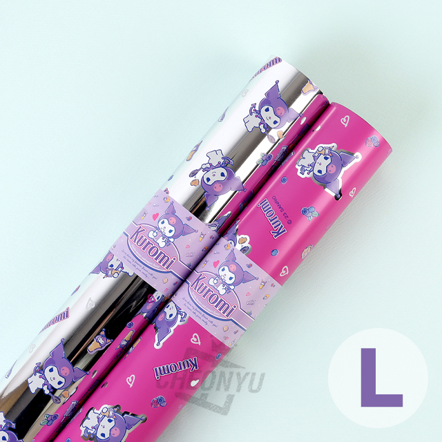 Metal Roll Kuromi Wrapping Paper (L), 530mmx15m 