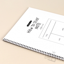 How to Study Notebook, Set of 5pcs, Random