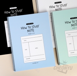 How to Study Notebook, Set of 5pcs, Random