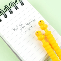 Happy Duck Figure Mechanical Pencil, set of 24pcs