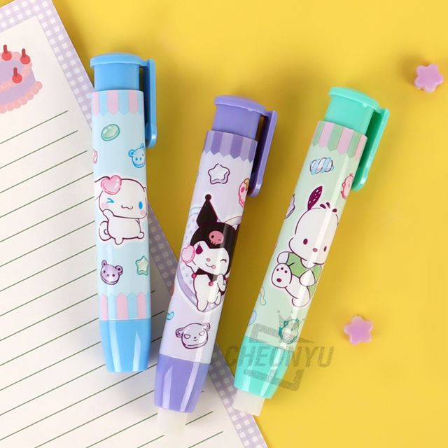 Sanrio Characters Knock Eraser, 24pcs