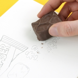 Chocolate Bar Eraser, Set of 12pcs
