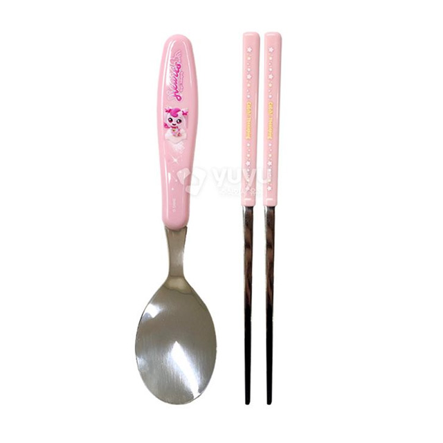 Catch Teenieping 5 Basic Spoon and Chopsticks Set (Heartsping)