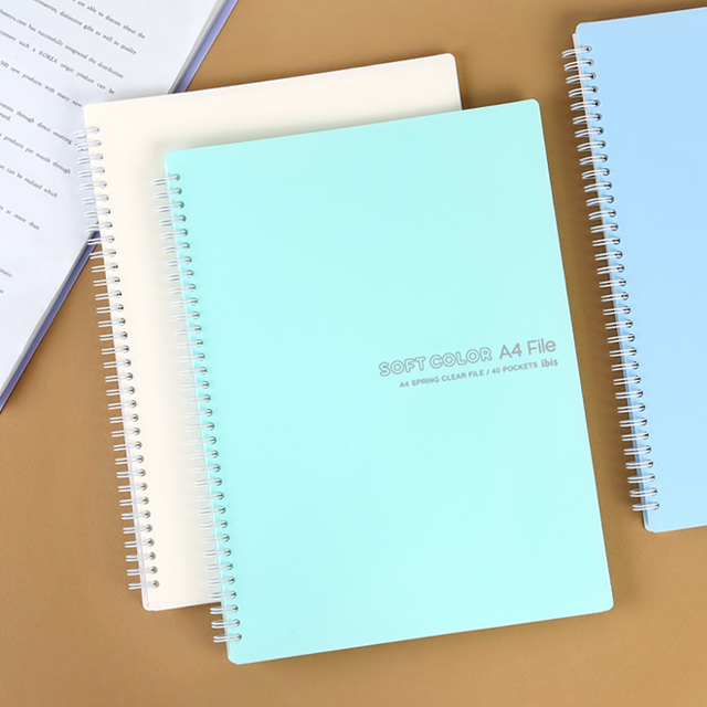 컬러PP스프링클리어화일(40P) (랜덤발송)